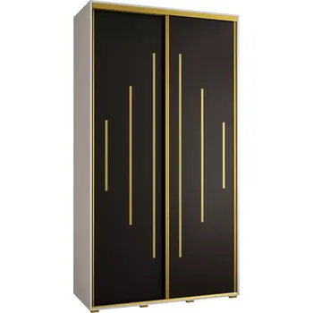 Předsíňová stěna Skříň 45 Canaris 12 140 bílá/černá/gold