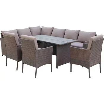 Zahradní sestava Zahradní&nbsp;sestava z&nbsp;umělého ratanu Catania hnědý