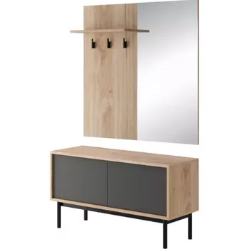 Předsíňová stěna Basic 104cm Jackson Hickory/Grafit