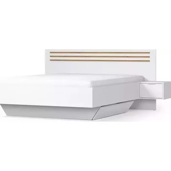 Ložnicová sestava Postel Florencja 180 se skříňkami bílá/dub artisan