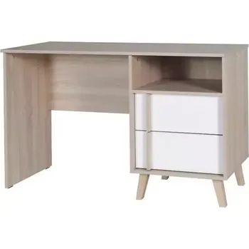 Kancelářská sestava Psací Stůl Malmo 125 cm Dub Sonoma/Bílá