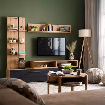 Obývací stěna Obývací Stěna Evora artisan/černá 11011202