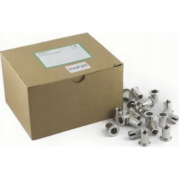 Matice Pojistná matice s přírubou, nerezová ocel A2, M4 x 11 mm, 10 ks