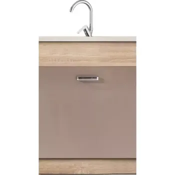 Kuchyňská skříňka Premio 11D dub sonoma/bílá/cappuccino