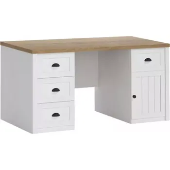 Kancelářská sestava Psací Stůl Prowansja 160cm Borovice Andersen/Dub Lefkas Tmavý, B1