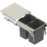 Zásuvka s odpadkovými koši KB=45 h=42.5 nl-480 stříbrný