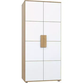 Kancelářská sestava Skříň Arkina 91cm Bílý/Dub Artisan