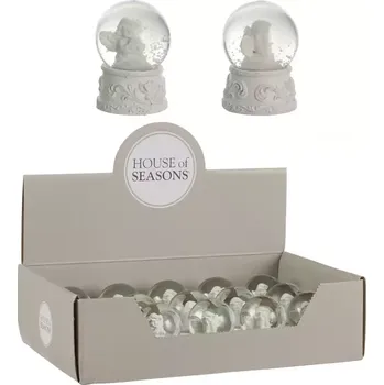 Sněžítko s andělem mix 6.5x4.5 cm