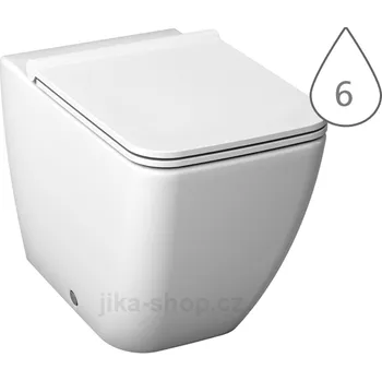 Klozet JIKA Pure klozet stojící, bílý Varianta: bez povrchové úpravy JIKA-PERLA