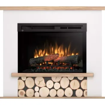 Elektrický krb Tula 26 bílá/dub světlý