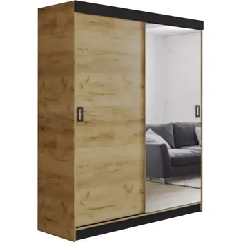 Ložnicová sestava Skříň Retro 1l Zrcadlo 138 Kraft Zlatý