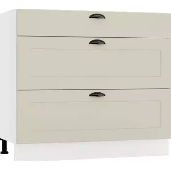 Kuchyňská skříňka Kuchyňská skříňka Adele D90PC S/3 caffe mat/bílá