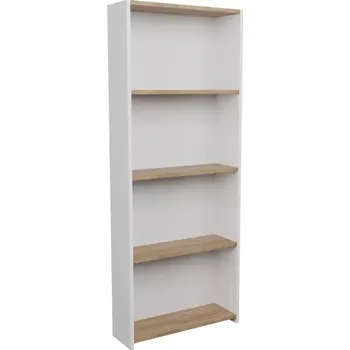 Obývací stěna Regál FD-5LCBBS-021 bílý/natural