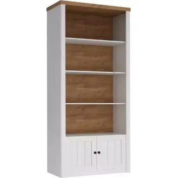 Kancelářská sestava Regál Prowansja 98cm Borovice Andersen/Dub Lefkas Tmavý R1