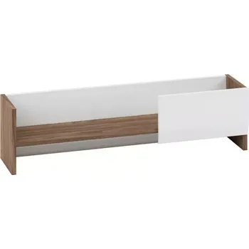 Kancelářská sestava Polica Dallas 138cm Orech/Bílý Lesk/Bílý