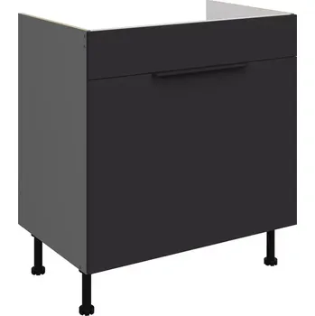 Kuchyňská skříňka Aria BL/ANT Anti Fingerprint 80zl 1s Bb