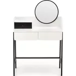 Toaletní stolek Agnes bílá/černá