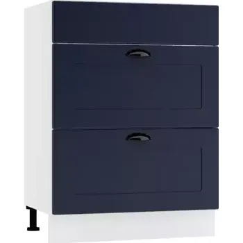 Kuchyňská skříňka Kuchyňská skříňka Adele D60PC S/2 zasl tmavě modrá mat/bílá