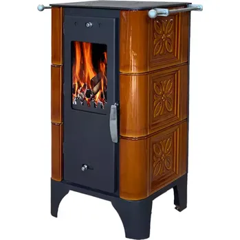 Krbová kamna Krbová kamna Bellino Goldbrown 6 kW