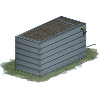 Záhon zahradní se závlahou KAROTEN výška 90 cm 80×80 cm