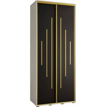 Předsíňová stěna Skříň 45 Canaris 12 100 bílá/černá/gold