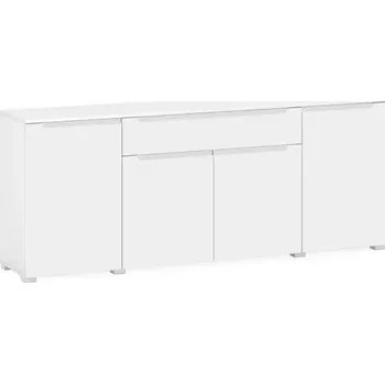 Kancelářská sestava Komoda Hill 200cm Bílý Lesk/ Bílý