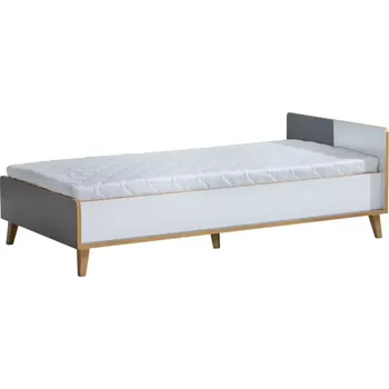 Ložnicová sestava Postel+Zásuvka+Rošt Werso 103cm Riviera/Bílý Bryl/Ant