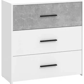 Kancelářská sestava Komoda Varadero beton/bílý 3F 11011618