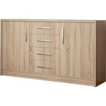 Kancelářská sestava Komoda Genewa 140 cm Dub Sonoma