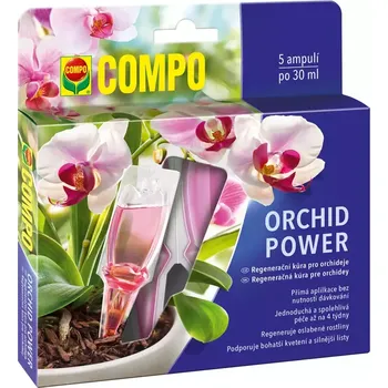 Hnojivo Compo orchid Power 5 x 30 ml – regenerační kůra pro orchideje