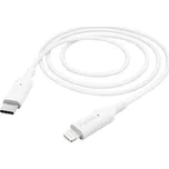 Hama Nabíjecí kabel USB USB 2.0 Apple Lightning konektor, USB-C ® zástrčka 1.00 m bílá 00201598
