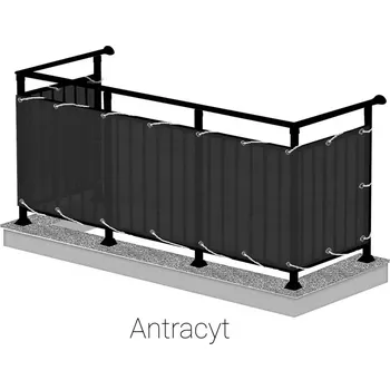 Plot Balkonová zástěna 90cm/500cm antracit