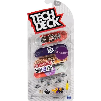 autíčko Tech Deck fingerboard čtyřbalení Habitat