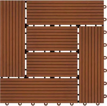 Terasové prkno Terasová dlaždice wpc redwood 30x30cm