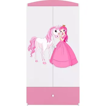 Ložnicová sestava Skříň Babydreams růžová - Princezna 2