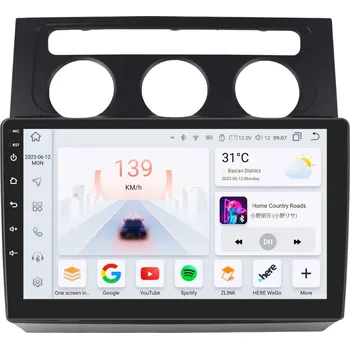 Autorádio HIZPO KXVWTA101B Autorádio 10,1“ Android pro Volkswagen Touran / digitální klimatizace Model: P101002CP (2+32GB)