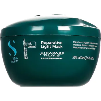 Vlasová regenerace ALFAPARF MILANO Semi Di Lino Reconstruction Reparative Light Mask obnovující maska na vlasy 200 ml pro ženy