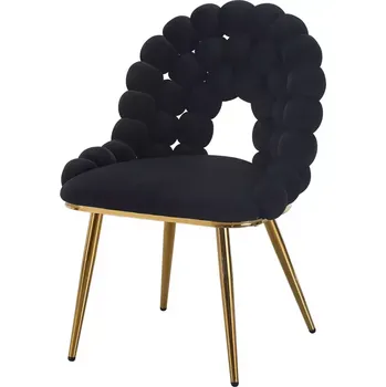 Jídelní židle Židle Dune 12509 černá/zlatá