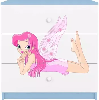 Dětský pokoj Dětská komoda Babydreams modrá - Víla 2