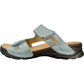 Dámské pantofle Medistyle Nina LN-T19/1 sv.modrá - patní ostruha Barva: Modrá, Velikost: 42