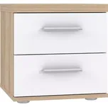 Noční Stolek Winnie Wnk08-Q36 Bílý / Dub Sonoma