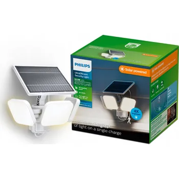 Venkovní osvětlení Solární Lampa Solární Reflektor 24.5W IP65 s Pohybovým Čidlem Zyren Philips