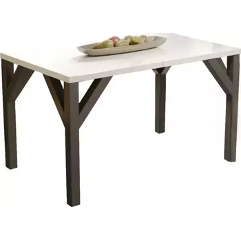 Jídelní set Stůl Baltika 185 bílý lesk