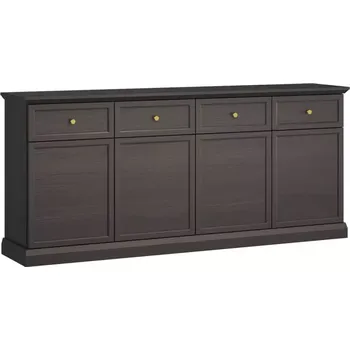 Kancelářská sestava Komoda Lucca K4D4S černý grafit