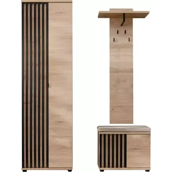 Předsíňová stěna Předsíňová stěna Pedro II HJZ PD2+P hickory jackson/černá