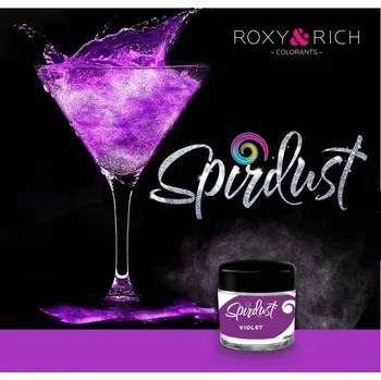 Potravinářské barvivo Roxy and Rich – Spirdust – metalická barva do nápojů – 1,5 g – fialová