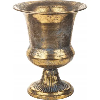 Váza Obal Na Květináč 25 x 20,5 cm kovový zlatý