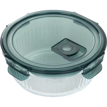 Dóza na potraviny Skleněná dóza | REMMIE | kulatá skleněná s plastem 0,95 l | 891187