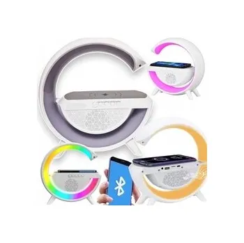 Lampička Moderní LED RGB Lampička s Indukční Nabíječkou 15W a Bluetooth Reproduktorem