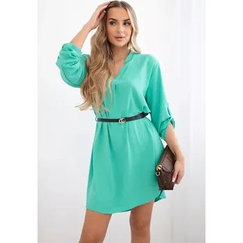 Dámské šaty Šaty s delšími zády a pásem mincovna UNI